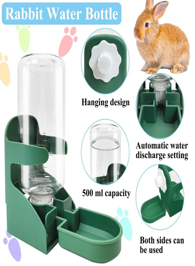 kathson Rabbit Water Dispenser for Cage 17 Oz Hanging Guinea Pig Water Bottle No Drip Gravity Automatic Bunny Water Bottle No Leak Small Animal Water Bottle for Chinchilla Ferret Hamster(Green - Image 5